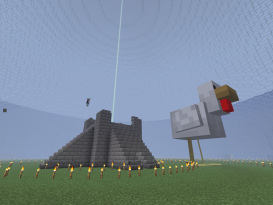 The Chicken in it's refugium dome The Chicken in it's refugium dome