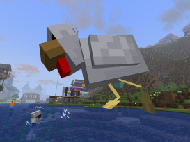 Leading Chicken Grand to a safe spot with Seán, happened after we left the library Leading Chicken Grand to a safe spot with Seán, happened after we left the library